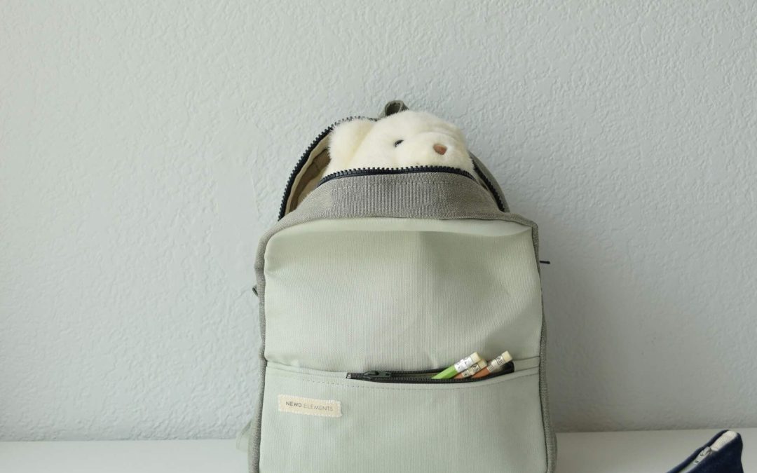 School backpack representing parenting arrangements after separation